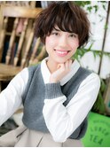 シアーグレージュくせ毛風小顔ショートh4戸田公園20代30代40代