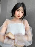 ショート ボブ インナーカラー 韓国風5611