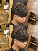 レベンディス(LEVENDIS) ニュアンスパーマ/センターパート/ツーブロ