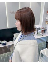 ロンドリゼル 札幌(Lond RiseL) オリーブグレー/前髪/ボブ/マロンベージュ/レイヤーカット/小顔