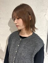 ヨーク(YOKE)&nbsp;【YOKE】オレンジベージュブリーチなしダブルカラーレイヤーボブ