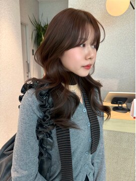 天神美容室 ハッシュカット×小顔レイヤー×韓国風巻き×髪質改善