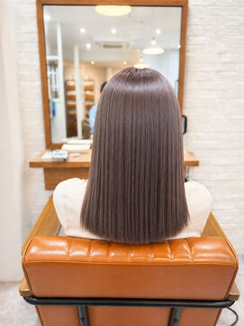 ジプソ 池袋西口(Gypso) 白髪ぼかしハイライト＋カット +髪質改善トリートメント