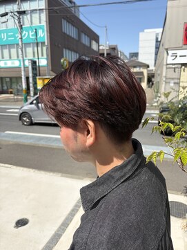 ザ ブライト バーバー(The BRIGHT BARBER) レッドブラウンカラー/フェザーパーマ/10代/20代/30代/宮城/仙台