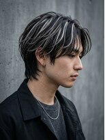 アッシュ 桜木町店(Ash)&nbsp;【桜木町】メンズ☆ホワイトメッシュ×センターパート