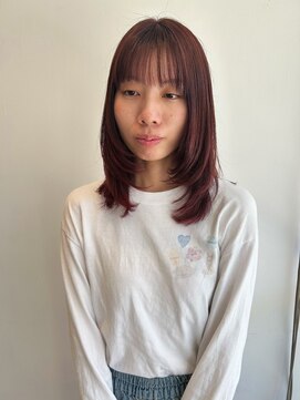 フォークロア 本店(Folk Lore) ピンクミディアムレイヤー
