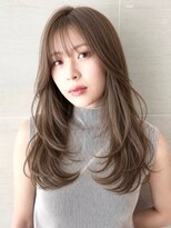 オーロ(ORO)&nbsp;大人モテ愛されベージュシースルーロングレイヤー