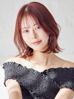 オーバーヘアー 倉敷店(over hair)&nbsp;【over hair】くびれボブ×カシスレッド