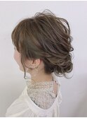 2次会ヘアアレンジ