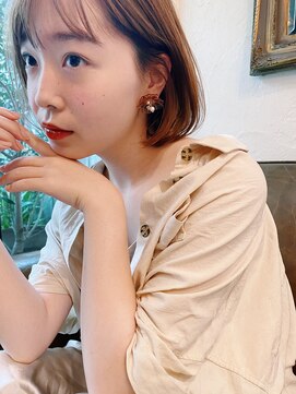 ベル 表参道店(Belle) 男性にも女性にも好感度の高いミニボブ