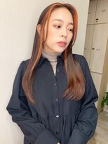 マリアバイアフロート(Maria by AFLOAT) 【山田】フェイスフレーミングツヤストレートビタミンオレンジ