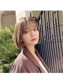 韓国風ヘアスタイル　ナチュラルボブ