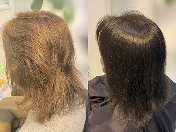 ニコヘアデザイン(nico hair design)の写真/うねり、広がりなど扱いづらい髪をナチュラルストレートで快適に！思わず触れたくなるサラツヤな仕上がり☆