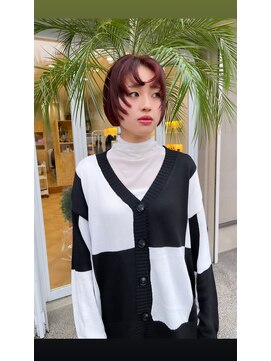 サン 鎌倉長谷(3.) ショートボブ　× ウルフカット