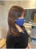 韓流顔まわりのレイヤースタイル