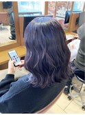 アクアバイオレット×波ふわ巻き