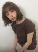 Reen hair　切りっぱなしボブ★ナチュラルブラウン