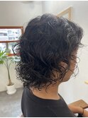 メンズミディアムパーマ