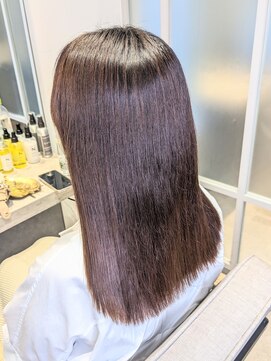 ナカドット エマノン 池袋(__naka.__ EMANON) 30代/アルカリ縮毛矯正/チョコレートブラウン/池袋