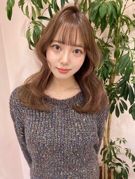 ボタン シブヤ(VOTAN SHIBUYA) カラー/ベージュ/韓国ヘア/渋谷/レイヤー/顔まわり