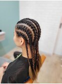 全頭コーンロウストレート/Hair Stylist MAFUYU