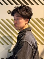 バーバーバー アカバネ(BARBER-BAR AKABANE) ビジネス場面にもピッタリ 清潔感MAXパーマスタイル#1