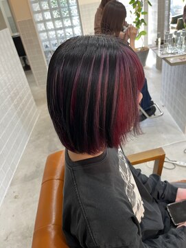 ボアップ 新居浜店(boappu) #アンブレラカラー#カラー#レッド