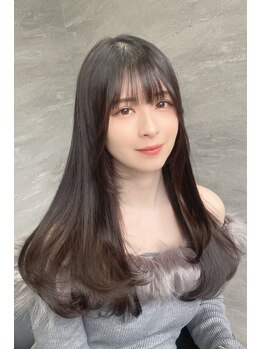 ノス 渋谷(NOOS)の写真/渋谷駅で韓国風レイヤーカットが◎韓国風な顔周り、前髪カットや酸性ストレートも人気[渋谷/渋谷駅/韓国]