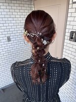 ソノ(sono) 編みおろし ポニーテール ツインアレンジ 参列ヘア 推し活ヘア