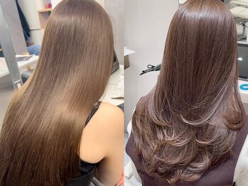 コルソ ケーツー 梅田 茶屋町(corso k-two)の写真/柔らかな質感の上品ロングは「小山さん」にお任せ♪[白髪染め/レイヤーカット/縮毛矯正/酸性ストレート]