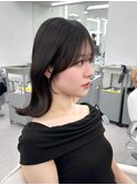 前髪顔まわり韓国ヘアレイヤーカットサイドバンク2wayバンク韓国