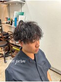 波巻きパーマ
