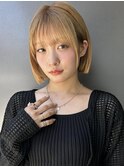 韓国ストリート感満載◎くびれボブ×シースルーバング A0808