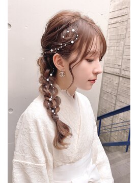 ストゥー(StueW.) 浴衣可愛いヘアアレンジ9/髪質改善/ヘアメイク/ヘアセット/韓国