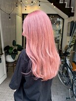 ヘアプレイスソル (HAIR PLACE SoL)&nbsp;ブリーチカラー/ピンクベージュ/レイヤロング