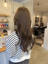 シェル 津山の手店(shel) オリーブブラウン明るめカラー艶髪