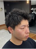 MEN’S/サーフカール/刈り上げセンターパート/表参道駅/青山 
