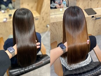 ヌープヘアーアイス(NUUP.hair ici)の写真/クセやうねり、広がりといったお悩みも解消し、乾かすだけでまとまる手触りなめらかな美髪に導きます◎