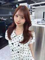 シィム(CYM) レイヤーカット/ピンクブラウン/小顔顔まわりカット