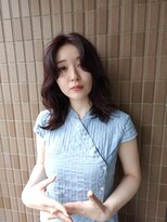 ノマド(nomad)&nbsp;【土田竣也】ドライパーマ ワインレッド