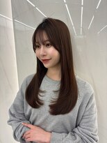 コア プラス 立川(COA PLUS)&nbsp;透明感カラー髪質改善ダブルカラー韓国レイヤーカット前髪顔周り