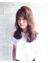 ルアウ 岡本店(LUAU)&nbsp;シースルーベージュ×シースルーバング【Stylist濱本勇太】