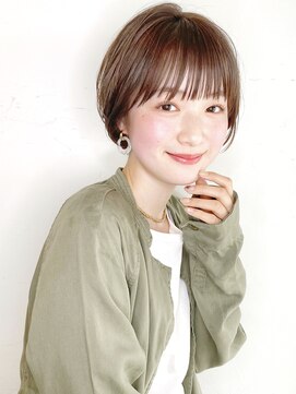 ガーデン ムサシコスギ(GARDEN MUSASHIKOSUGI) 隙間バングで柔らかさを/くびれショート/フルバング/骨格矯正