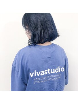 ガーランドウメダ(Garland umeda) ディープブルー×タンバルモリ