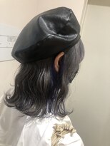 ルー(loup)&nbsp;インナーカラー/イヤリングカラー/ブルーバイオレット/ブリーチ