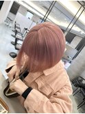 柔らかピンクカラー【韓国風、ケアブリーチ】