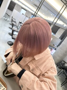 ルーブ トウキョウ(Loob. TOKYO) 柔らかピンクカラー【韓国風、ケアブリーチ】