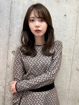 ユアーズヘア 新宿WEST(youres hair) 韓国レイヤー 顔まわりレイヤー 韓国ヘア くびれミディ