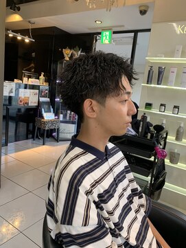 アイズ 海老名(AIZU) ショートアップバングツイストスパイラルパーマ骨格矯正カット