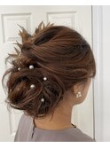 結婚式×ヘアセット